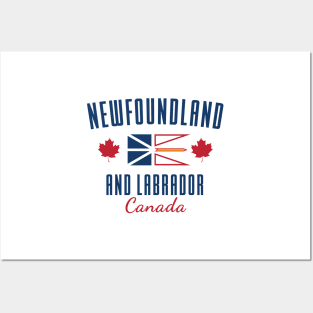 NFLD Flag and Maple Leaf || Newfoundland and Labrador || Gifts || Souvenirs || Clothing Posters and Art